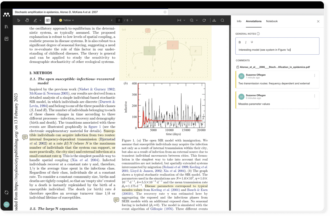 Mendeley annotations